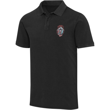 Logo trade corporate gifts picture of: Calgary 200 g/m2 washed men's polo