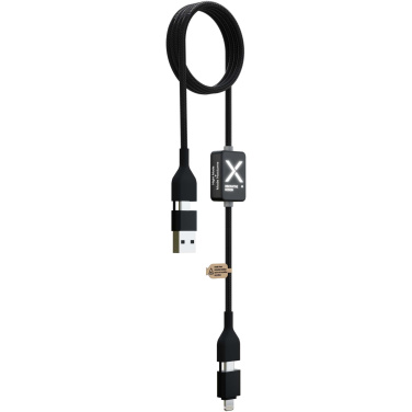 Logo trade promotional gifts picture of: SCX.design C32 60W switch charging cable with light-up logo