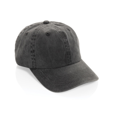 Logotrade advertising products photo of: BEAU AWARE™ Washed 6 panel 270gsm cotton twill cap
