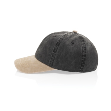 Logotrade promotional giveaway picture of: BEAU AWARE™ Washed 6 panel 270gsm cotton twill two tone cap