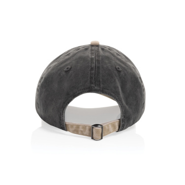 Logotrade business gift image of: BEAU AWARE™ Washed 6 panel 270gsm cotton twill two tone cap