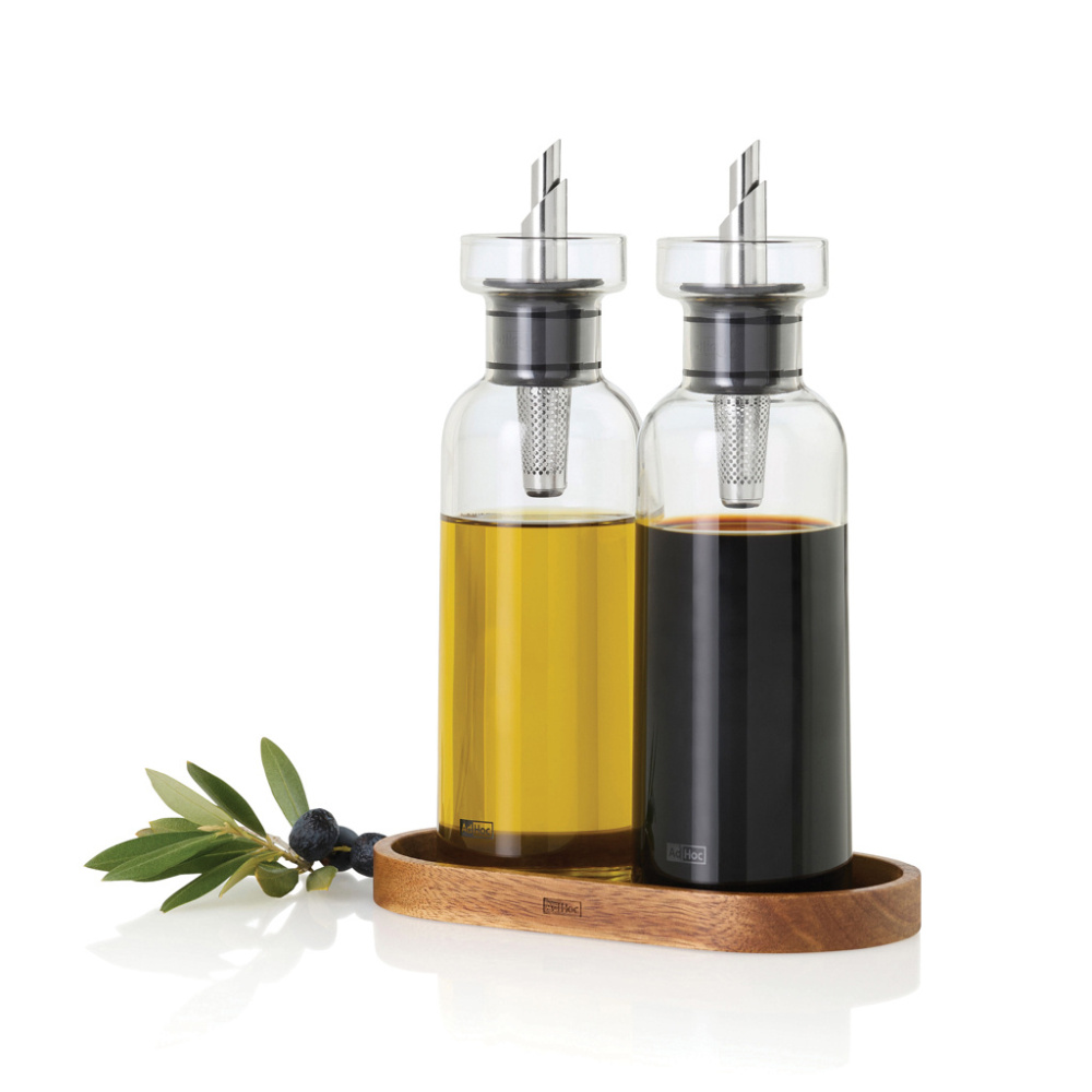 Logotrade promotional giveaway picture of: AdHoc Menage AromaPour Oil and vinegar pourer set 300ml