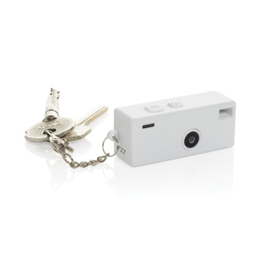 Logo trade promotional item photo of: Cliq it RCS recycled Keychain Camera
