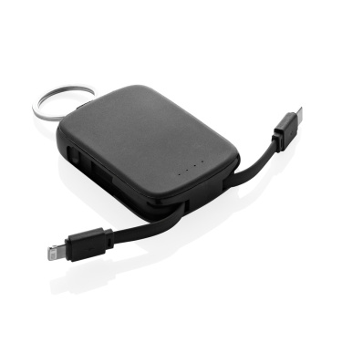 Logo trade corporate gifts image of: Nexo RCS keychain 2000 mah powerbank with integrated cables
