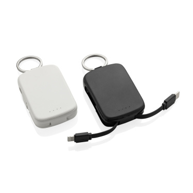 Logo trade promotional product photo of: Nexo RCS keychain 2000 mah powerbank with integrated cables