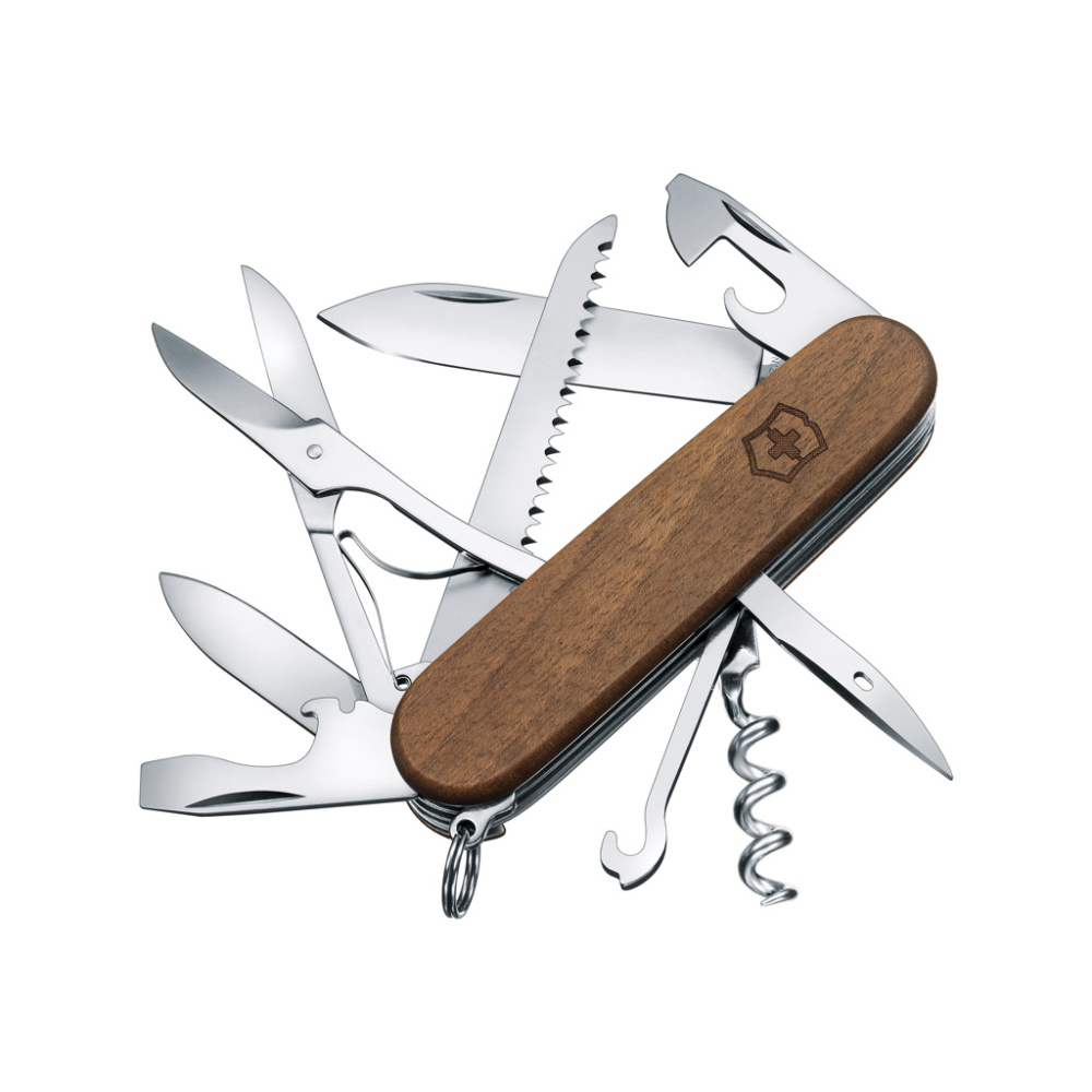 Logotrade corporate gift image of: VICTORINOX Pocket Knife Huntsman Wood 13 functions