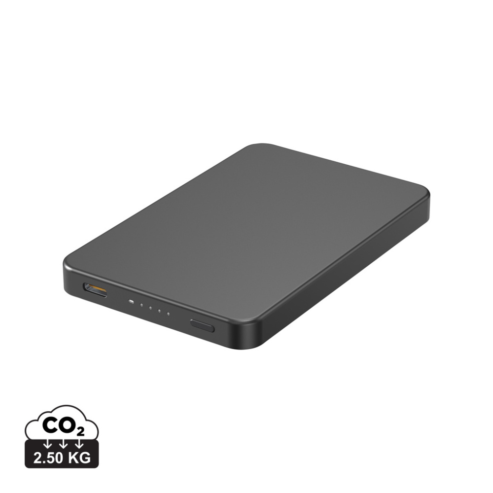Logo trade promotional items image of: Urban Vitamin Marin 5000mAh magnetic 15W wireless powerbank