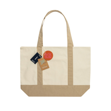 Logotrade corporate gift picture of: SHOP LOCAL AWARE™ recycled cotton 350gsm Tote bag