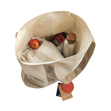 Logo trade promotional merchandise picture of: SHOP LOCAL AWARE™ recycled cotton 350gsm Tote bag