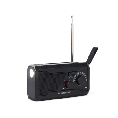 Logo trade promotional gifts image of: Nordic Drift Titan IPX4 multifunctional radio 4000mah
