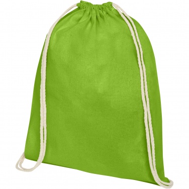 Logotrade firmakingitused pilt: Oregon 100 g/m² puuvillane pingutusnööriga sussikott 5L