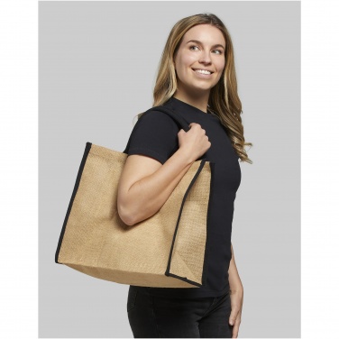 Logotrade ärikingi foto: Harry värvilise servaga džuudist kandekott 25L