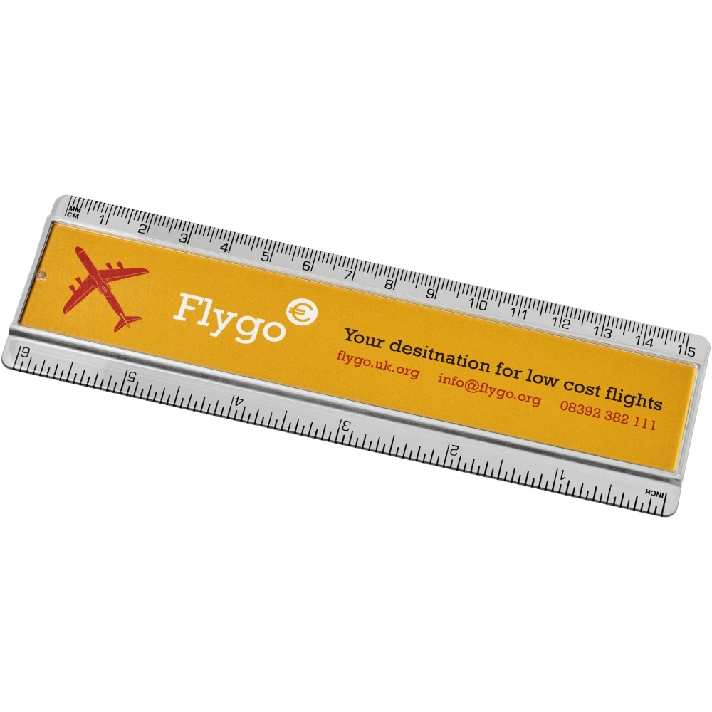 Logo trade reklaamtoote pilt: Ellison 15 cm plastikust joonlaud