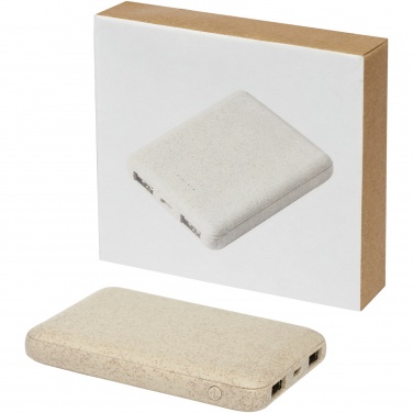 Logo trade reklaamkingituse pilt: Asama 5000 mAh nisuõlgedest elektripank