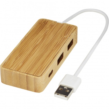 Logo trade ärikingituse pilt: Tapase bambusest USB-jaotur