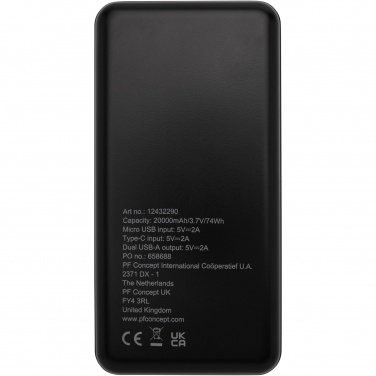 Logotrade reklaamkingi foto: Loop 20 000 mAh taaskasutatud plastist toitepank 