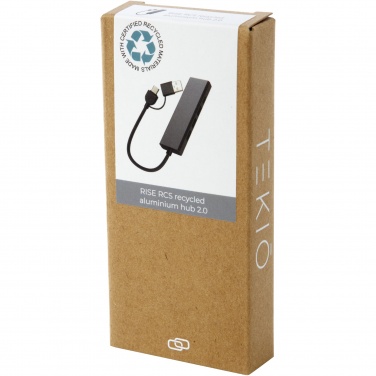 Logotrade firmakingid pilt: Rise RCS-i taaskasutatud alumiiniumist USB 2.0 jaotur