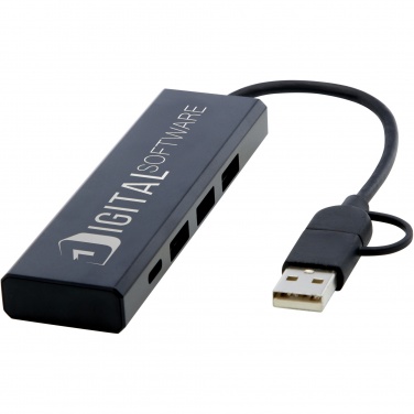 Logotrade meened pilt: Rise RCS-i taaskasutatud alumiiniumist USB 2.0 jaotur