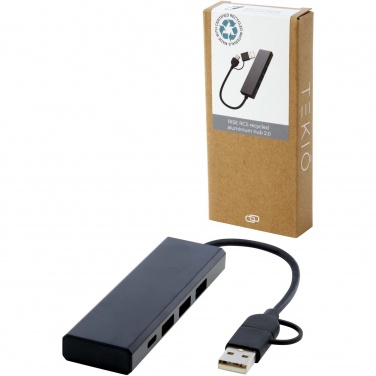 Logotrade meened pilt: Rise RCS-i taaskasutatud alumiiniumist USB 2.0 jaotur