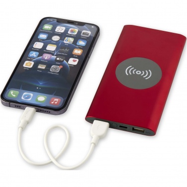 Logotrade ärikingi foto: Juice 8000 mAh Type-C taaskasutatud alumiiniumist juhtmevaba toitepank