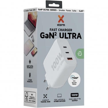 Logo trade reklaamkingi pilt: Xtorm XEC100 GaN² Ultra 100 W seinalaadija