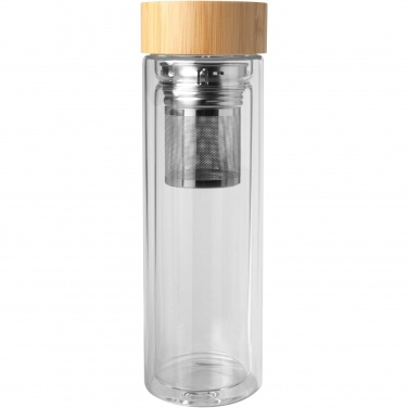 Logotrade firmakingid pilt: Bailey 400 ml borsilikaatklaasist infusioonipudel bambusest kaanega
