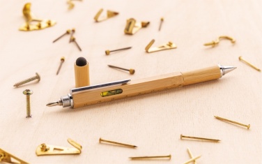 Logotrade ärikingid pilt: Bambusest 5-in-1 tööriistapliiats
