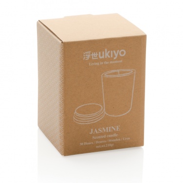 Logo trade ärikingituse pilt: Ukiyo deluxe lõhnaküünal bambusest kaanega