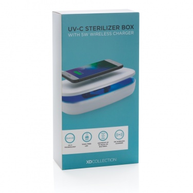 Logo trade firmakingituse pilt: UV-C steriliseerimiskarp 5 W juhtmevaba laadijaga