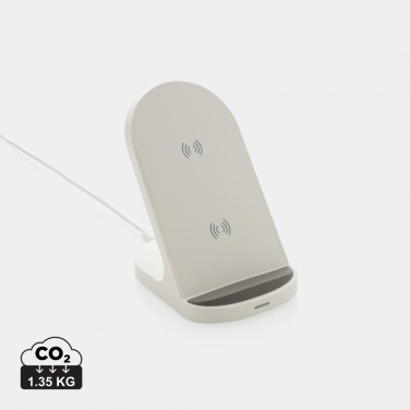 Logotrade ärikingi foto: RCS taaskasutatud plastist topeltpooliga juhtmevaba alus 15W