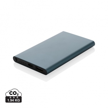 Logotrade ärikingituse foto: RCS-i taaskasutatud plastist/alumiiniumist 4000 mah C-tüüpi akupank