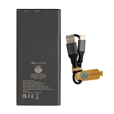 Logotrade meene foto: Terra RCS taaskasutatud 18 W alumiiniumist akupank 10 000 mAh