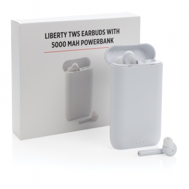 Logotrade ärikingitused pilt: Liberty TWS kõrvaklapid 5000 mAh toitepangaga