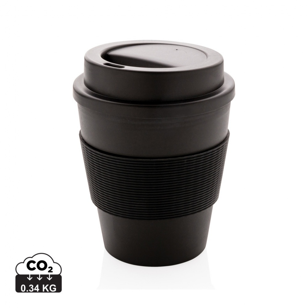 Logo trade reklaamkingitused foto: Korduvkasutatav keeratava kaanega kohvitass 350ml
