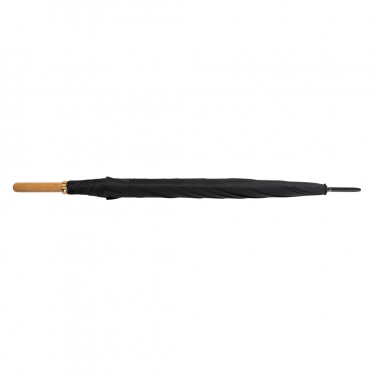 Logotrade reklaamtoote foto: 27" Impact AWARE™ RPET 190T automaatselt avatav bambusest vihmavari