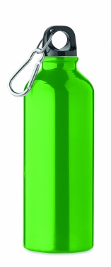 Logotrade firmakingitused pilt: Taaskasutatud alumiiniumist valmistatud ühekordse seinaga joogipudel 500 ml karabiiniga