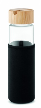 Logotrade reklaamkingid pilt: Klaaspudeli bambusest kaas 600ml