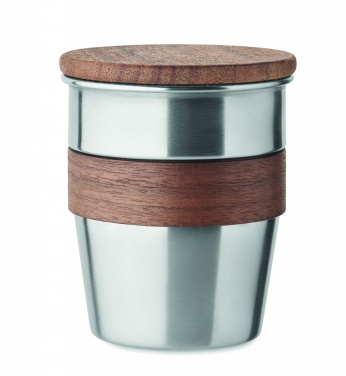 Logotrade firmakingitused pilt: Pähklise viimistlusega termostops, 350 ml