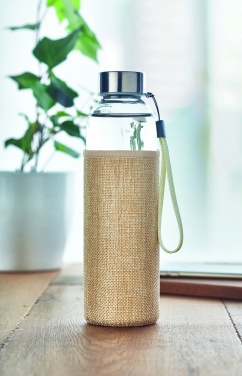 Logotrade reklaamkingituse foto: Klaaspudel kotis 500ml