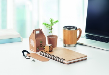 Logo trade reklaamkingi pilt: A5 männipuu GROWNOTEBOOK™