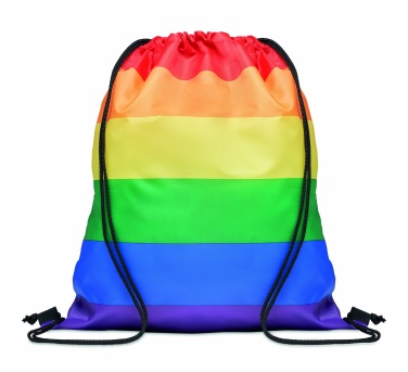 Logo trade reklaamkingi pilt: Rainbow RPET nööriga kott