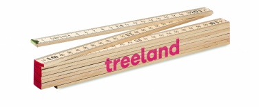 Logo trade reklaamkingi pilt: Puidust puusepa joonlaud 2m