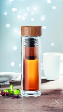 Logotrade reklaamkingid pilt: Kaheseinaline klaaspudel 400ml München