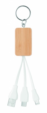 Logo trade meene pilt: Bambusest 3-in-1 kaabel
