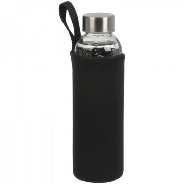 Logotrade reklaamtoote foto: Klaaspudel Klagenfurt roostevabast terasest korgiga 500 ml