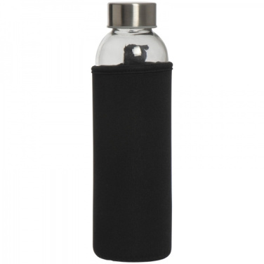 Logotrade reklaamtooted pilt: Klaaspudel Klagenfurt roostevabast terasest korgiga 500 ml