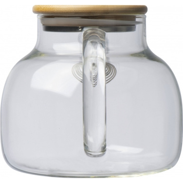 Logo trade firmakingituse pilt: Bambusest kaanega klaaskann FRANKFURT 1000ml