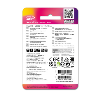 Logotrade reklaamtoote foto: PENDRIVE SILICON POWER B03 3.2