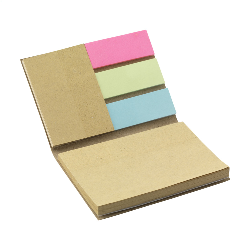 Logotrade firmakingituse foto: Piimakarbis taaskasutatud StickyMemo paberist memopad