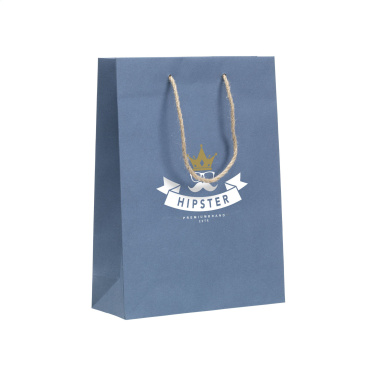 Logotrade reklaamkingituse foto: Taaskasutatud teksakiududega Leaf It kott (180 g/m²) M